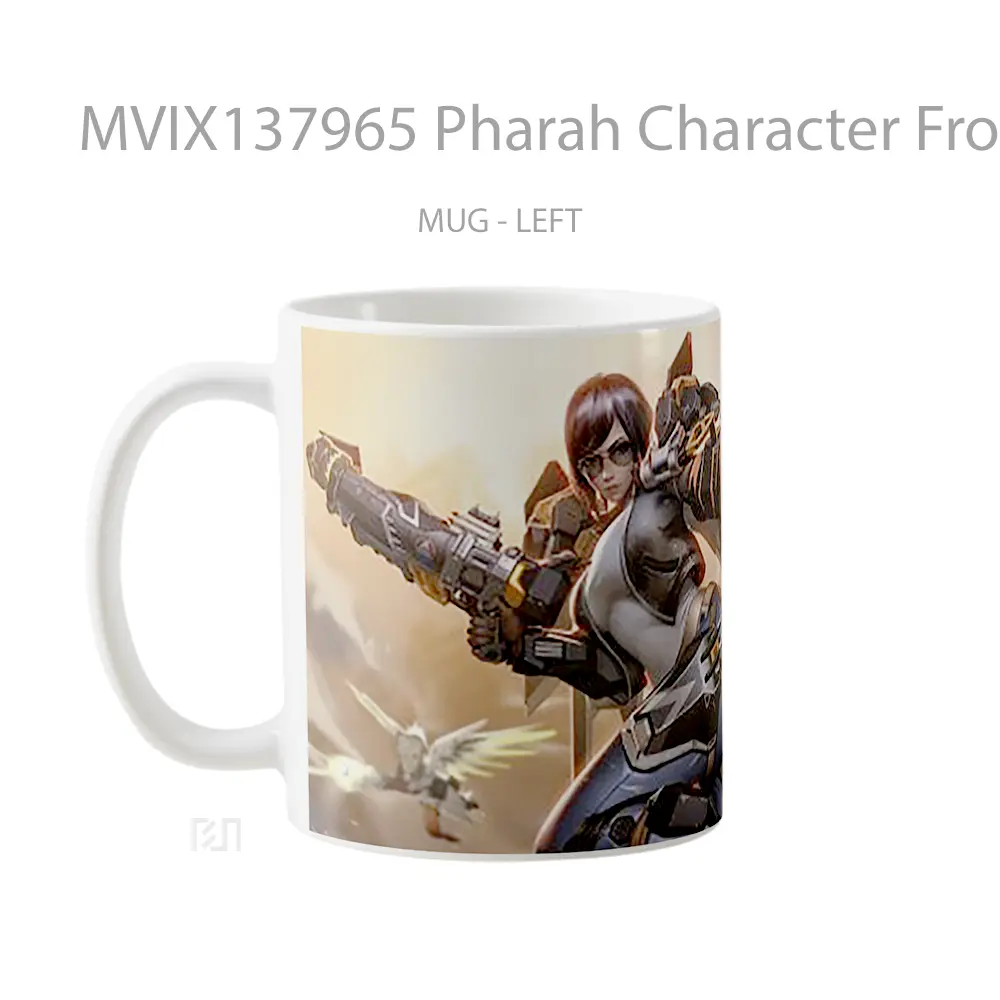 Mug Pharah Character From Overwatch Cangkir Gamer - All-side / Desain