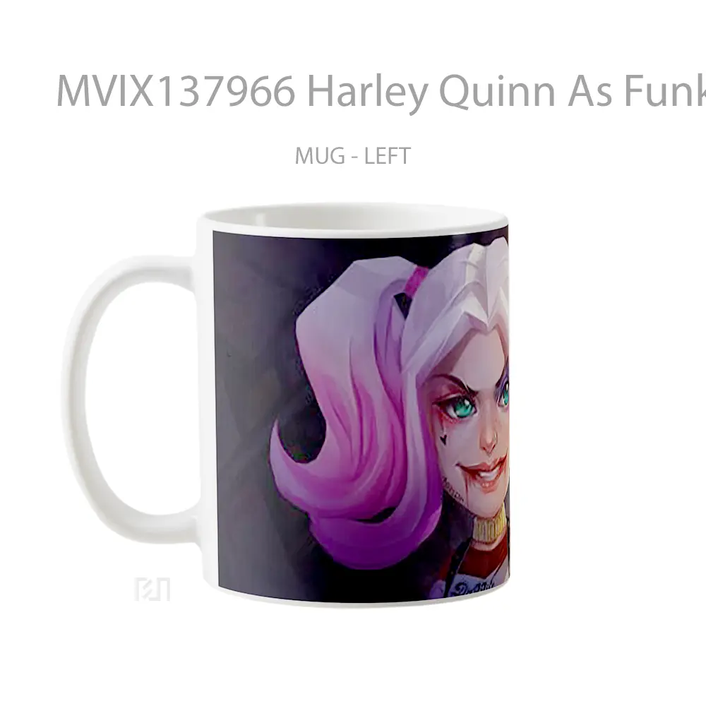 Mug Harley Quinn As Funko Pop Fanart Gelas Keramik Unik - All-side / Desain