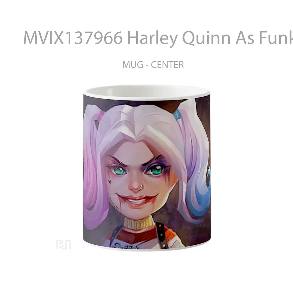 Mug Harley Quinn As Funko Pop Fanart Gelas Keramik Unik