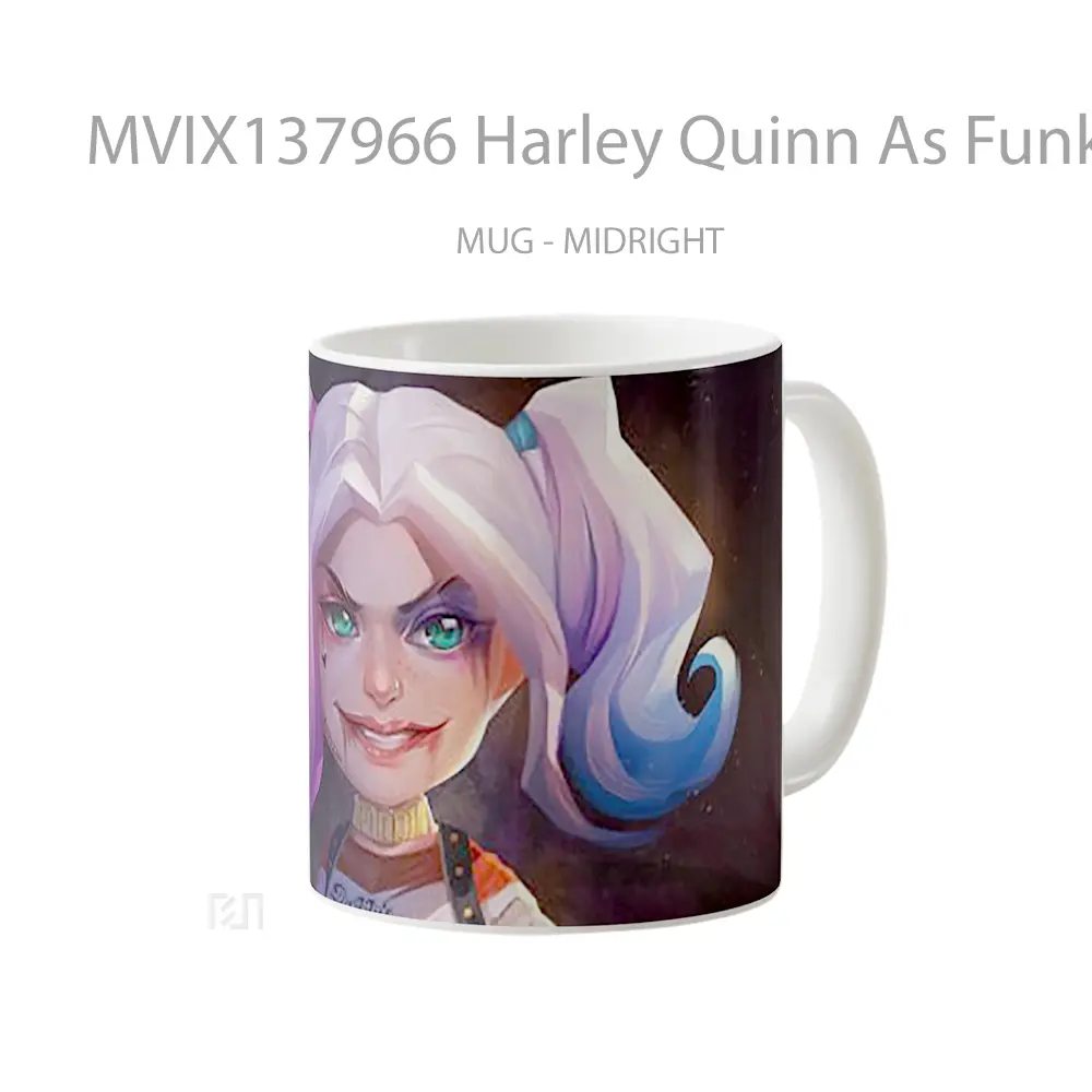 Mug Harley Quinn As Funko Pop Fanart Gelas Keramik Unik - All-side / Desain