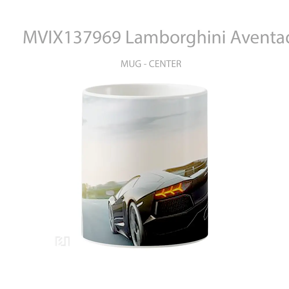 Mug Lamborghini Aventador Art Cangkir Mobil