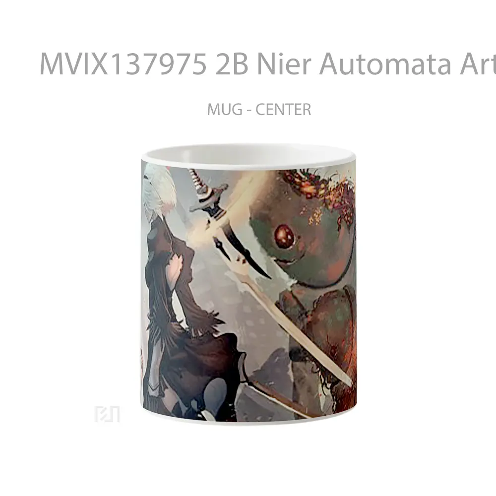 Mug 2B Nier Automata Artwork Cangkir Gamer