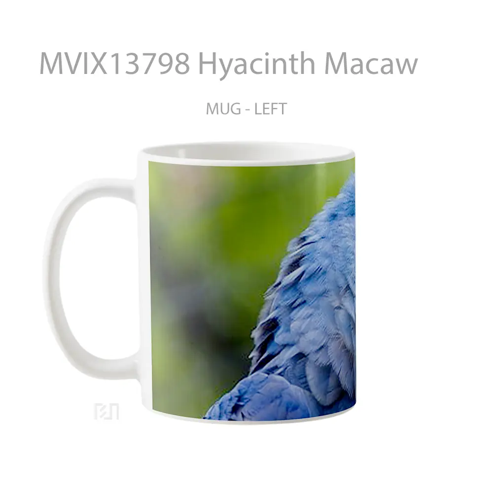 Mug Hyacinth Macaw Gelas Keramik Unik - All-side / Desain