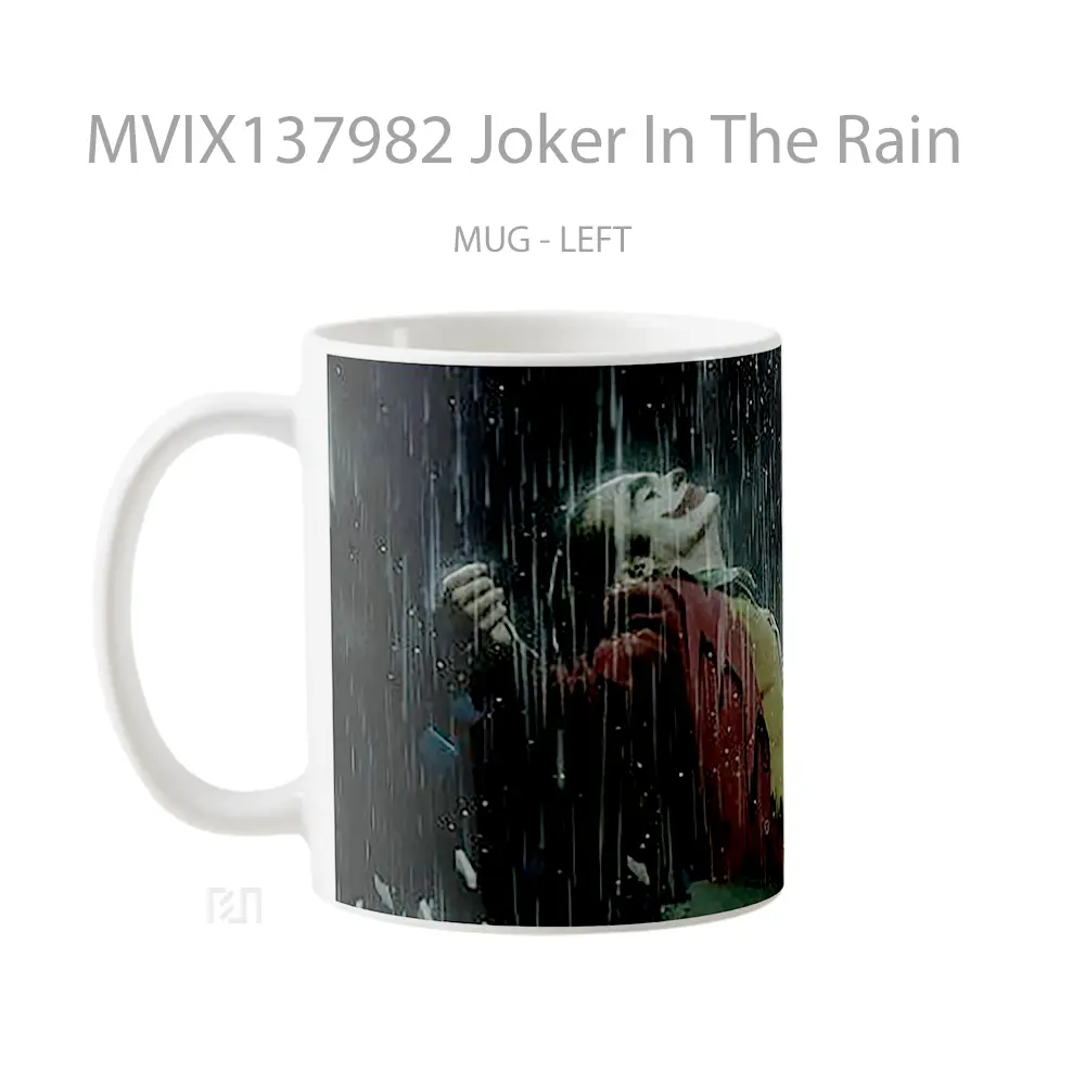 Mug Joker In The Rain Gelas Superhero - All-side / Desain