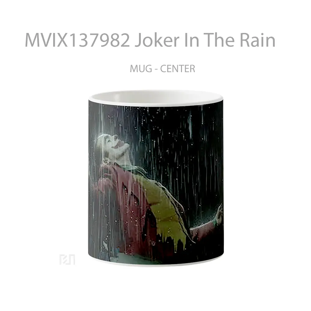 Mug Joker In The Rain Gelas Superhero