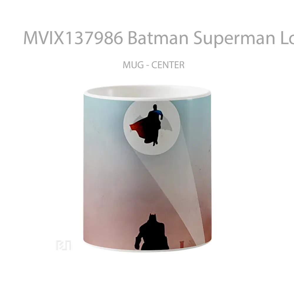 Mug Batman Superman Look Up Gelas Superhero