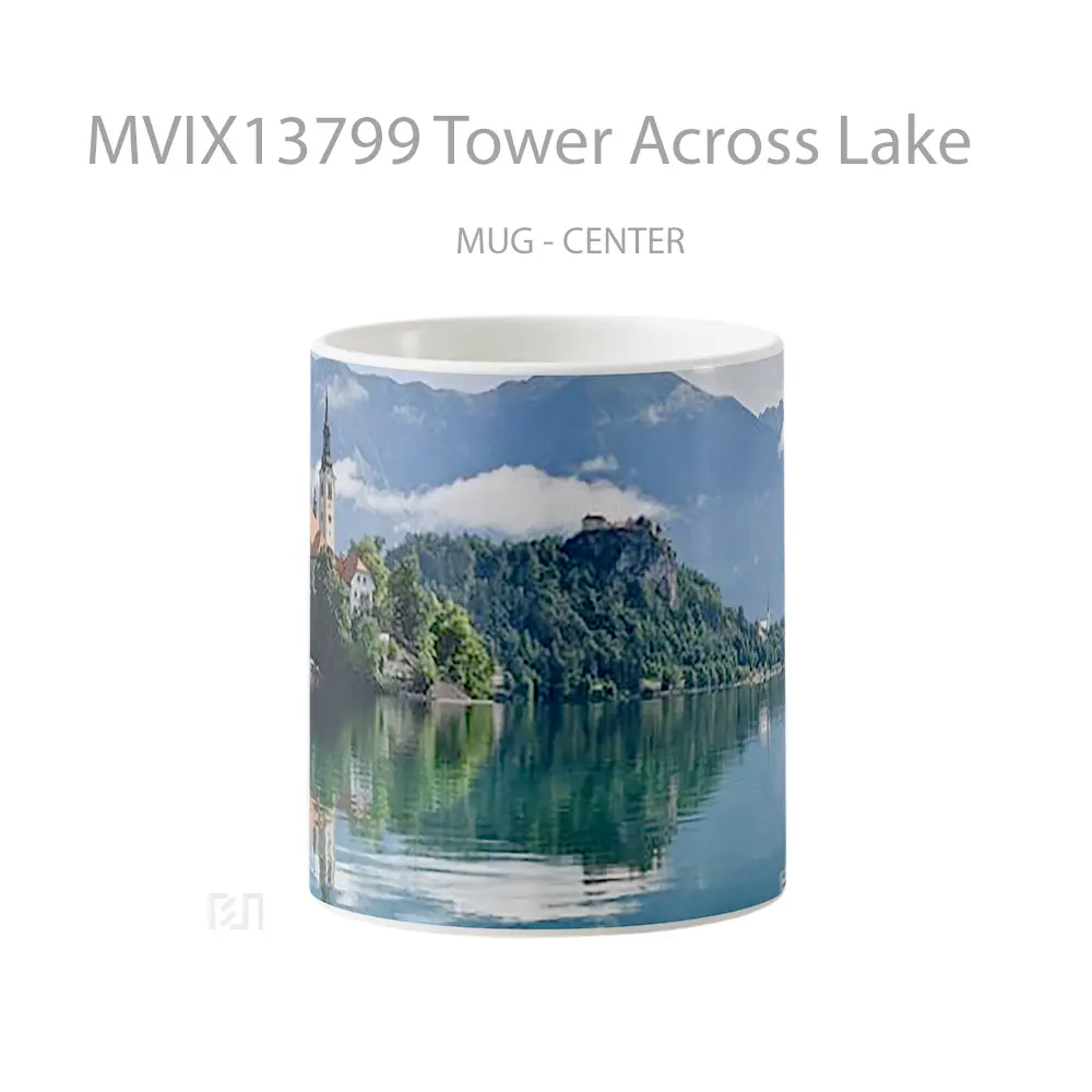 Mug Tower Across Lake Gelas Pemandangan Alam