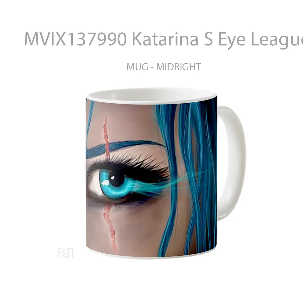 Mug Katarina S Eye League Of Legends Cangkir Gamer - All-side / Desain