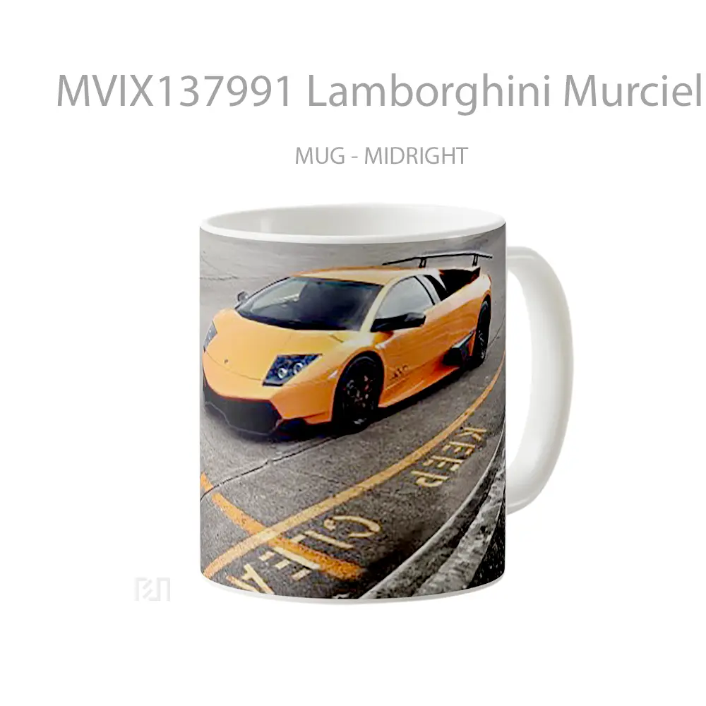 Mug Lamborghini Murcielago Lp670 4 Sv 2 Cangkir Mobil - All-side / Desain