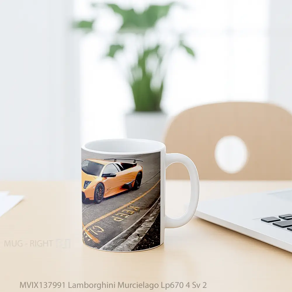 Mug Lamborghini Murcielago Lp670 4 Sv 2 Cangkir Mobil - All-side / Desain
