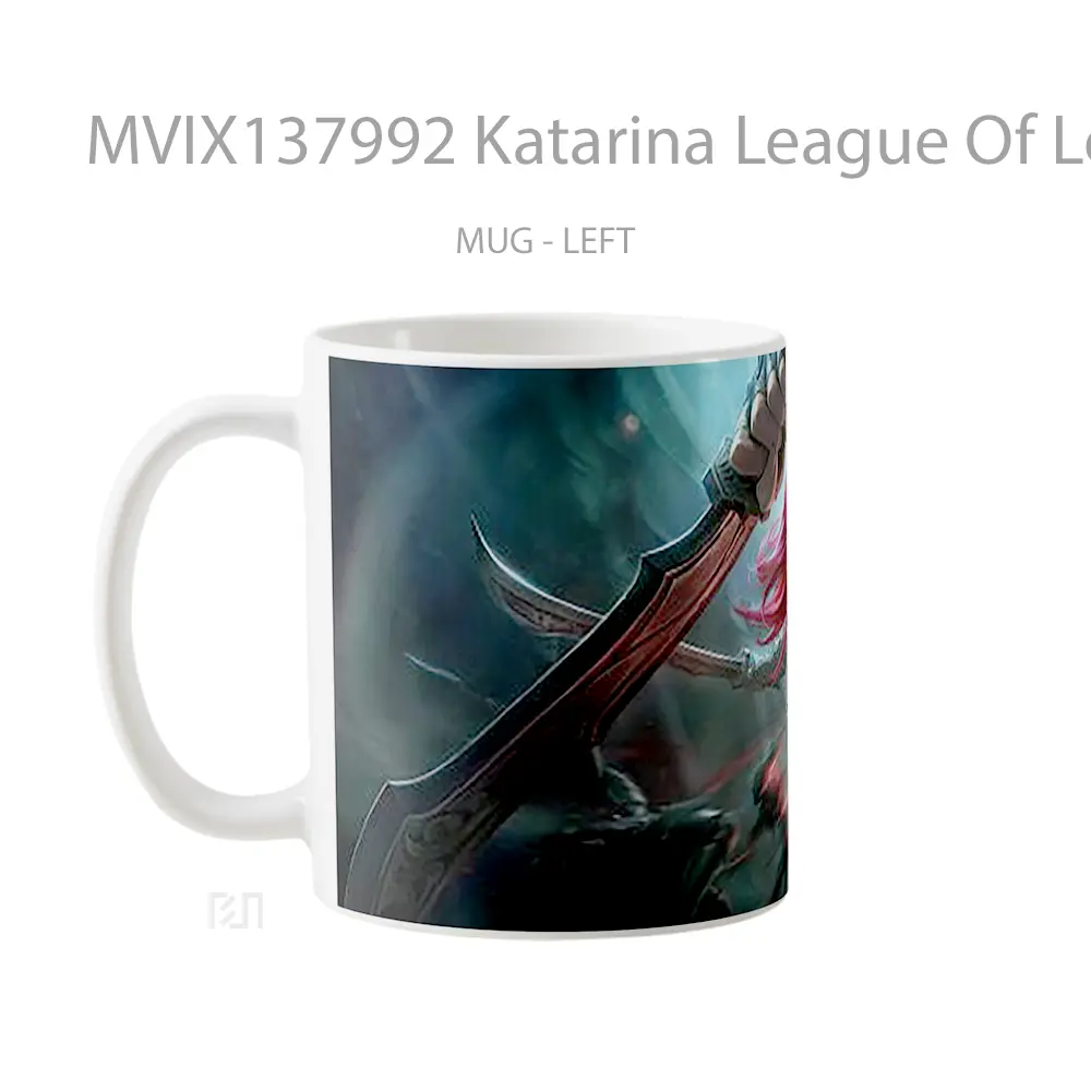 Mug Katarina League Of Legends Fanart Cangkir Gamer - All-side / Desain