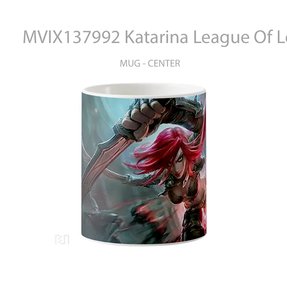 Mug Katarina League Of Legends Fanart Cangkir Gamer