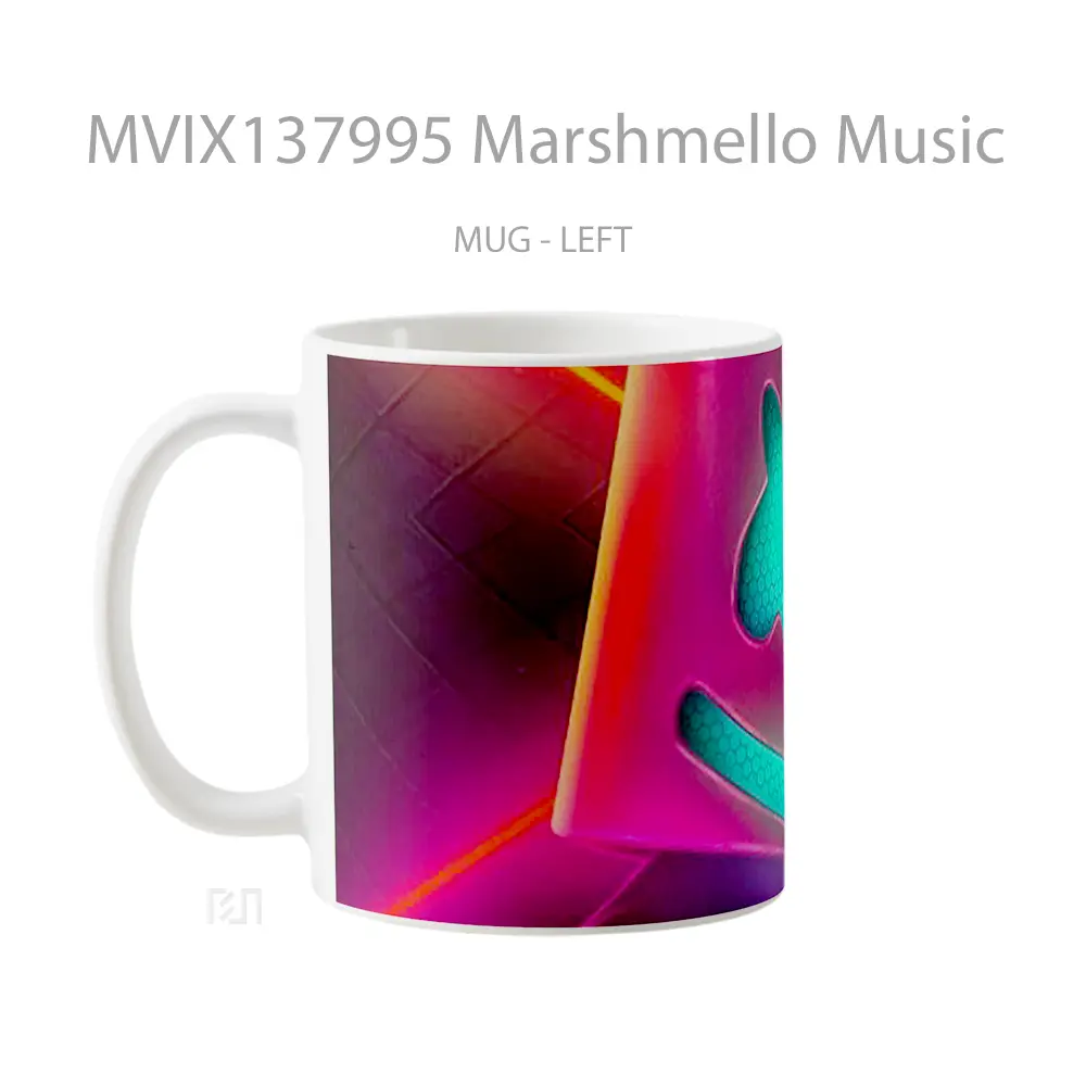 Mug Marshmello Music Gelas Keramik Unik - All-side / Desain