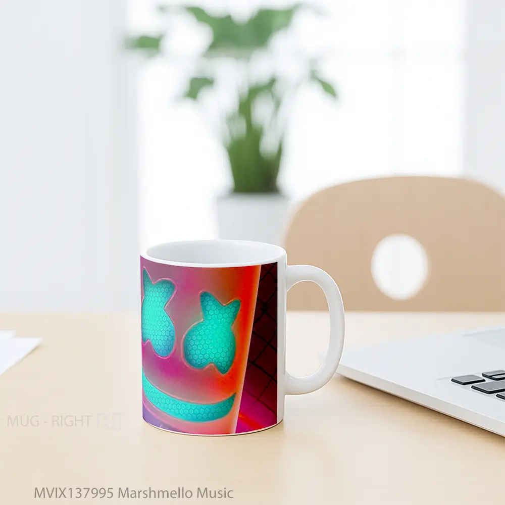 Mug Marshmello Music Gelas Keramik Unik - All-side / Desain
