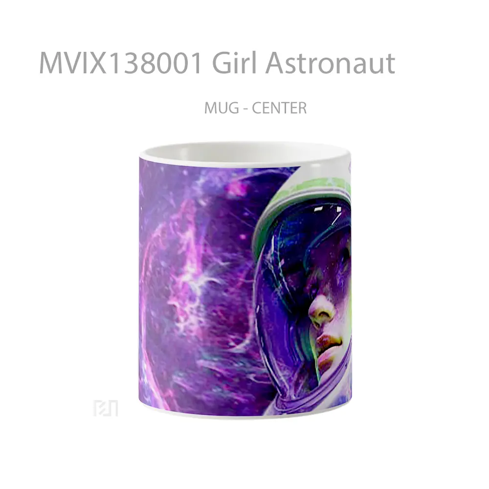 Mug Girl Astronaut Gelas Astronomi