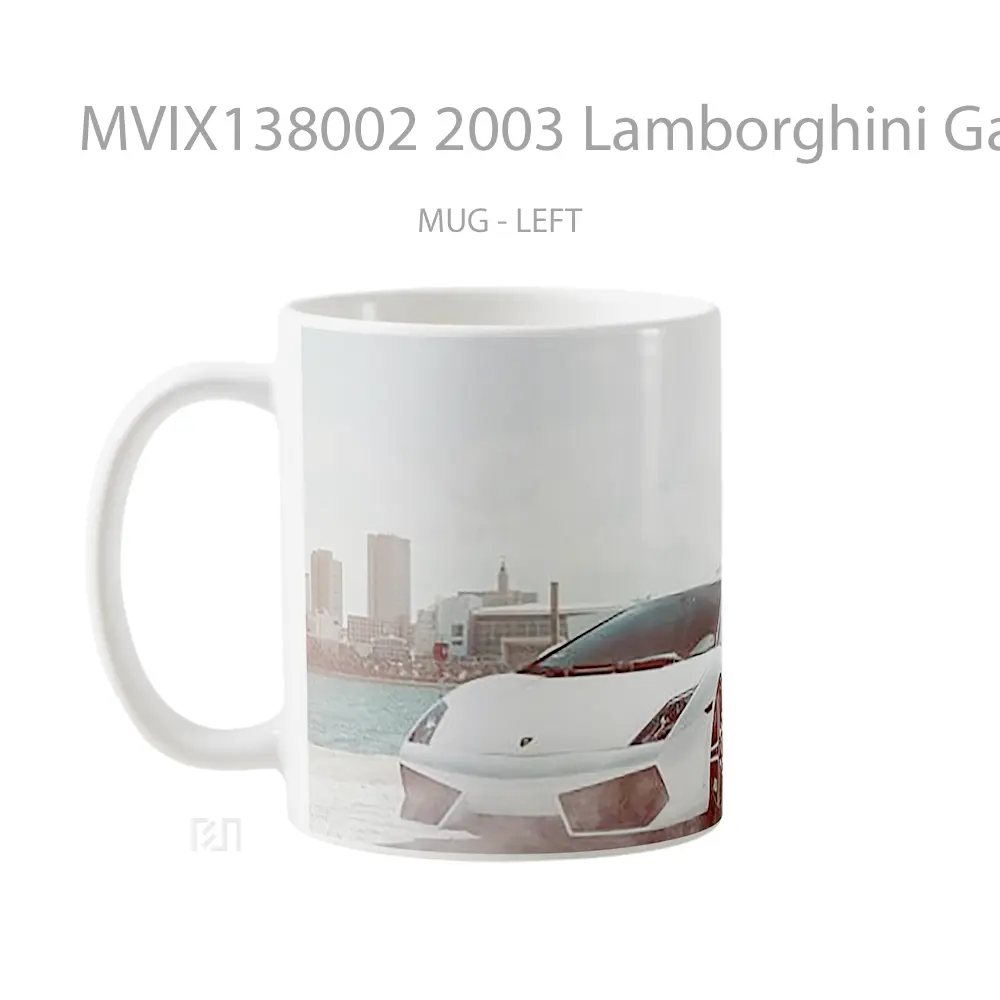 Mug 2003 Lamborghini Gallardo Cangkir Mobil - All-side / Desain