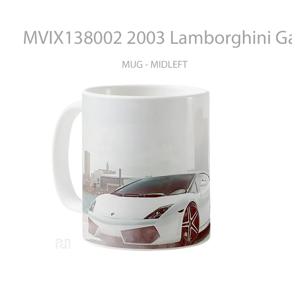 Mug 2003 Lamborghini Gallardo Cangkir Mobil - All-side / Desain