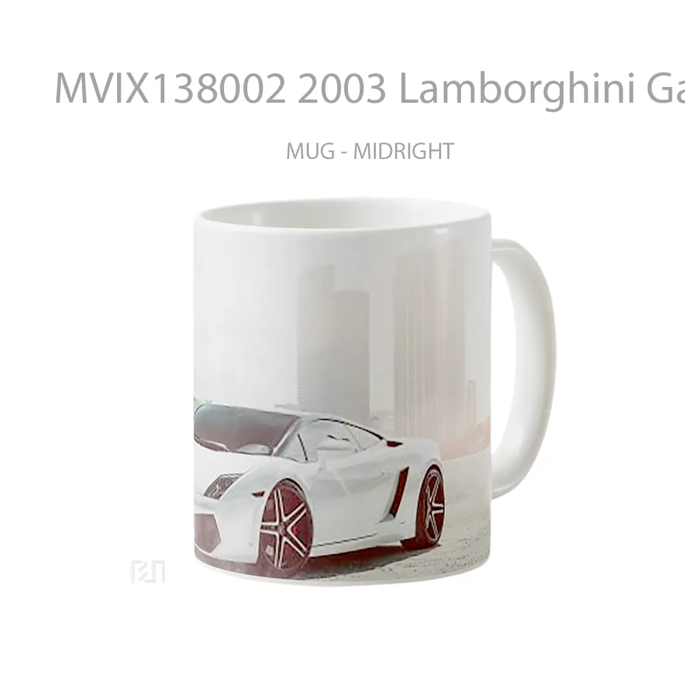 Mug 2003 Lamborghini Gallardo Cangkir Mobil - All-side / Desain