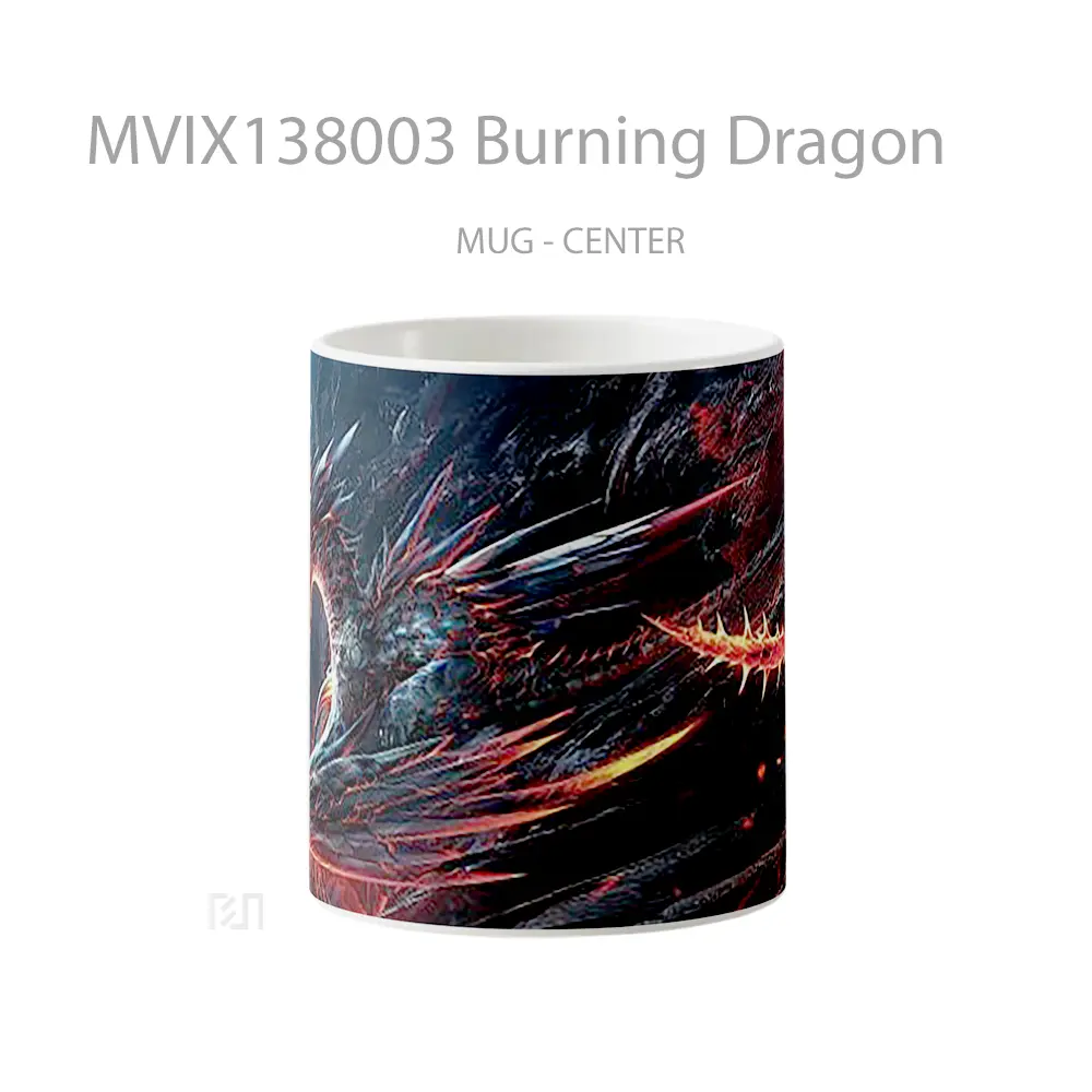 Mug Burning Dragon Gelas Fantasi