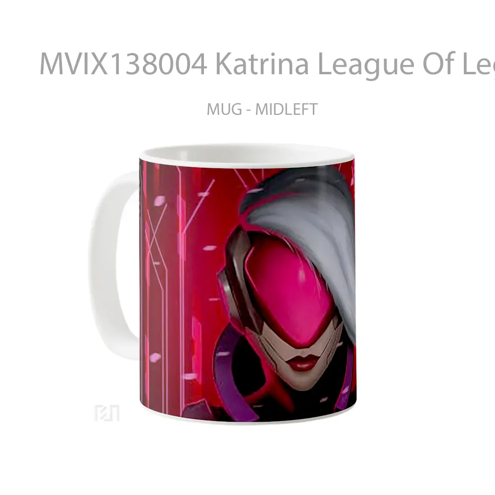 Mug Katrina League Of Legends Illustration Cangkir Gamer - All-side / Desain