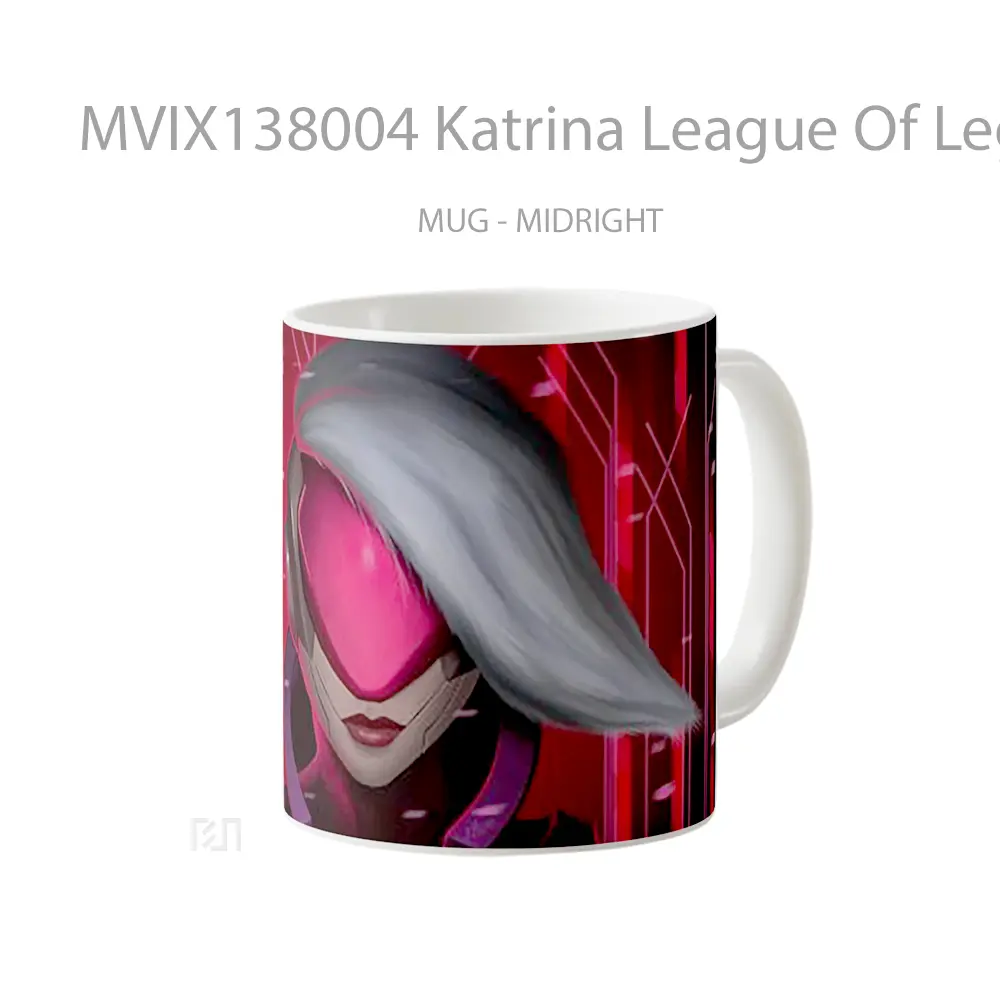 Mug Katrina League Of Legends Illustration Cangkir Gamer - All-side / Desain