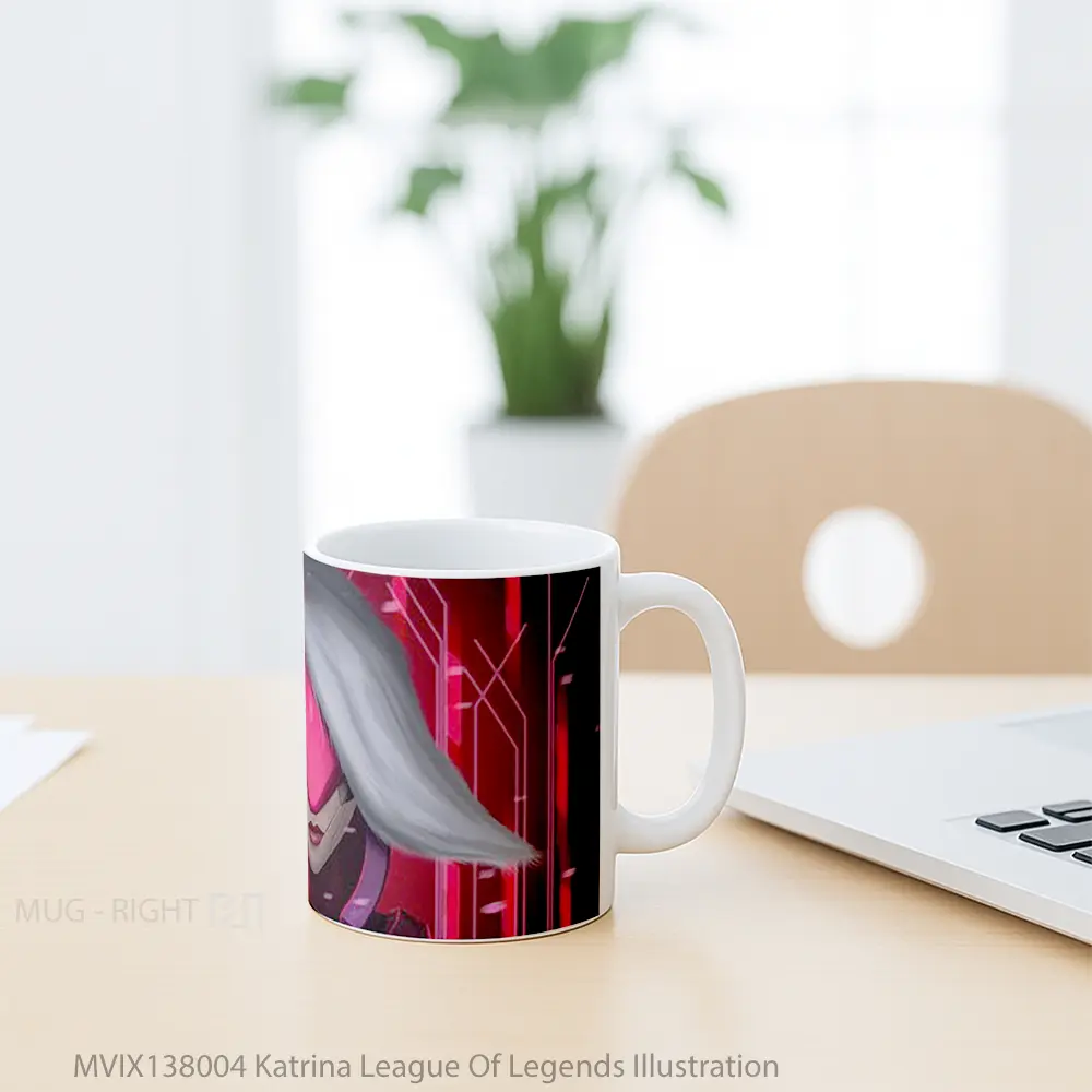 Mug Katrina League Of Legends Illustration Cangkir Gamer - All-side / Desain