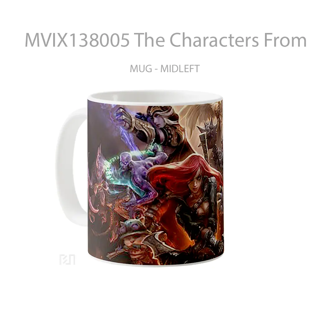 Mug The Characters From League Of Legends Cangkir Gamer - All-side / Desain