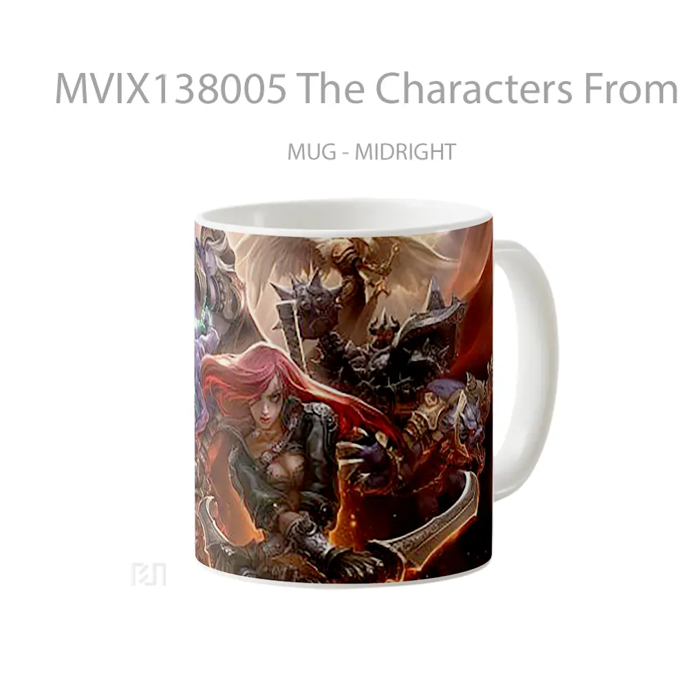 Mug The Characters From League Of Legends Cangkir Gamer - All-side / Desain