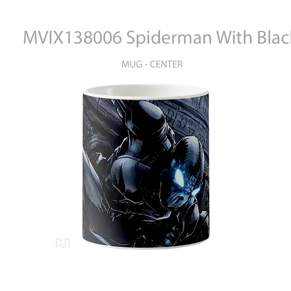 Mug Spiderman With Black Suit V2 Gelas Superhero