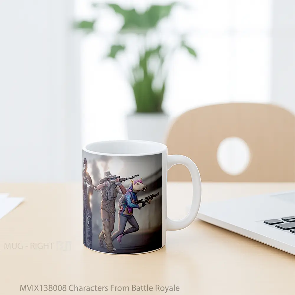 Mug Characters From Battle Royale Gelas Keramik Unik - All-side / Desain