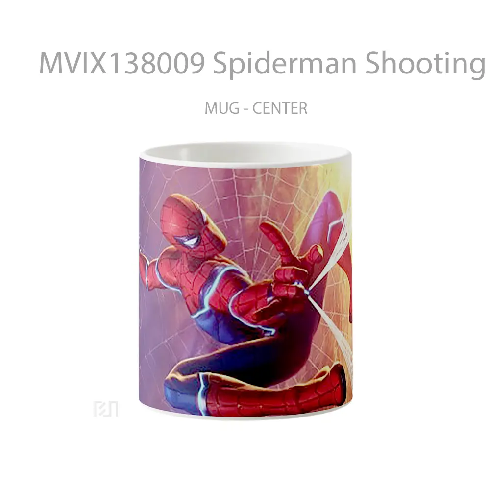 Mug Spiderman Shooting Web Gelas Superhero