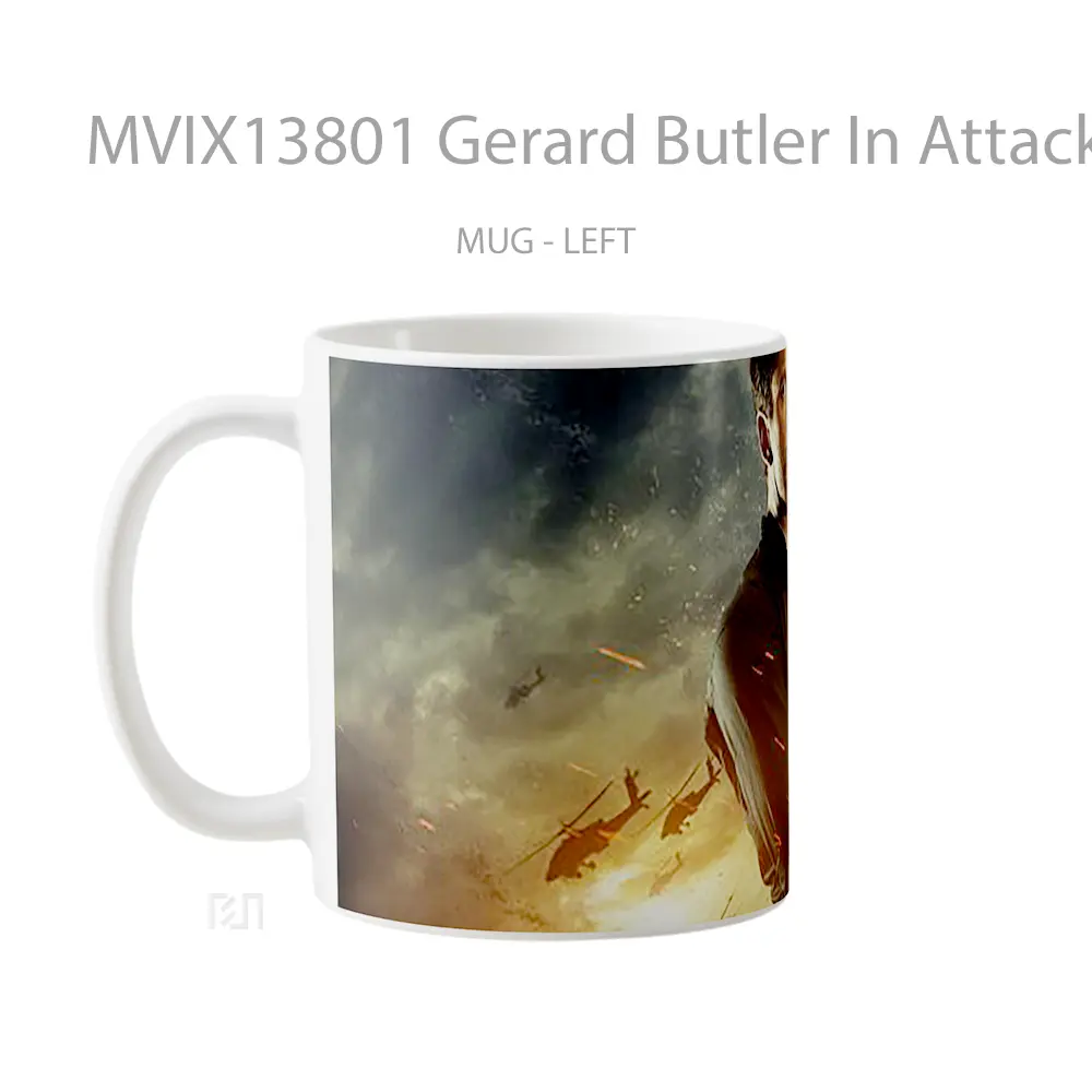 Mug Gerard Butler In Attack On The White House Gelas Keramik Unik - All-side / Desain