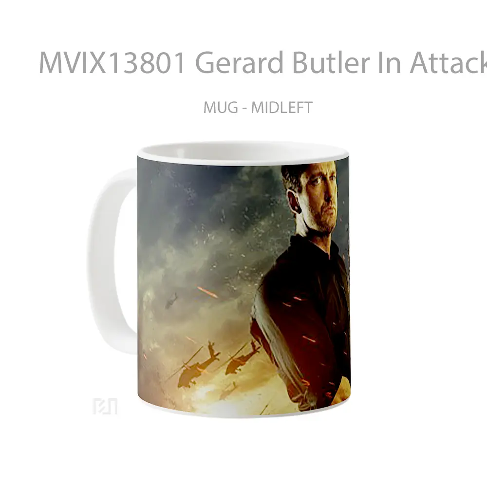 Mug Gerard Butler In Attack On The White House Gelas Keramik Unik - All-side / Desain