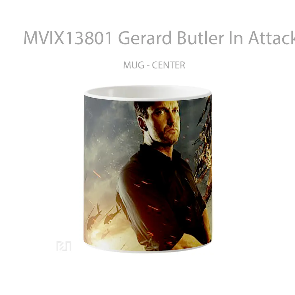 Mug Keramik Premium SNI - Mug Gerard Butler In Attack On The White House Gelas Keramik Unik