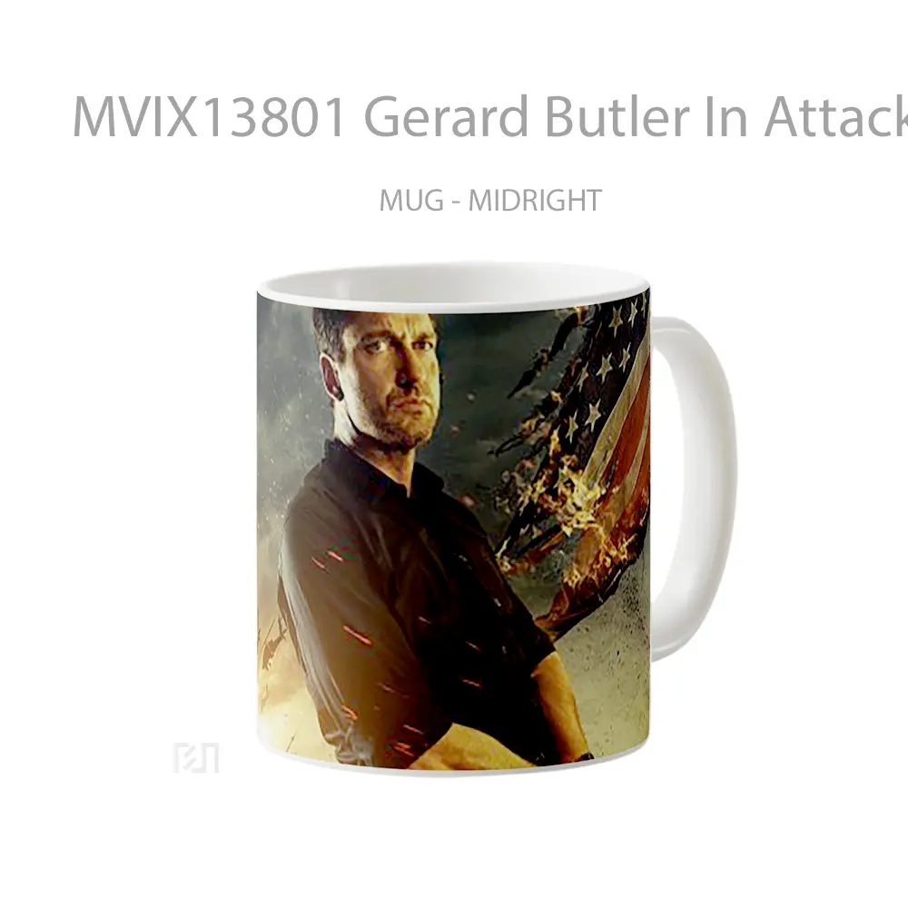 Mug Gerard Butler In Attack On The White House Gelas Keramik Unik - All-side / Desain
