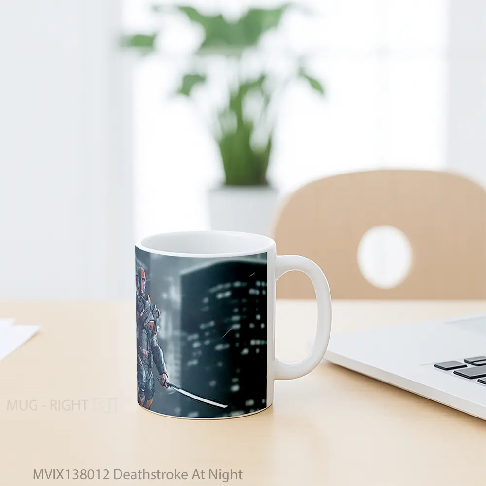 Mug Deathstroke At Night Gelas Keramik Unik - All-side / Desain