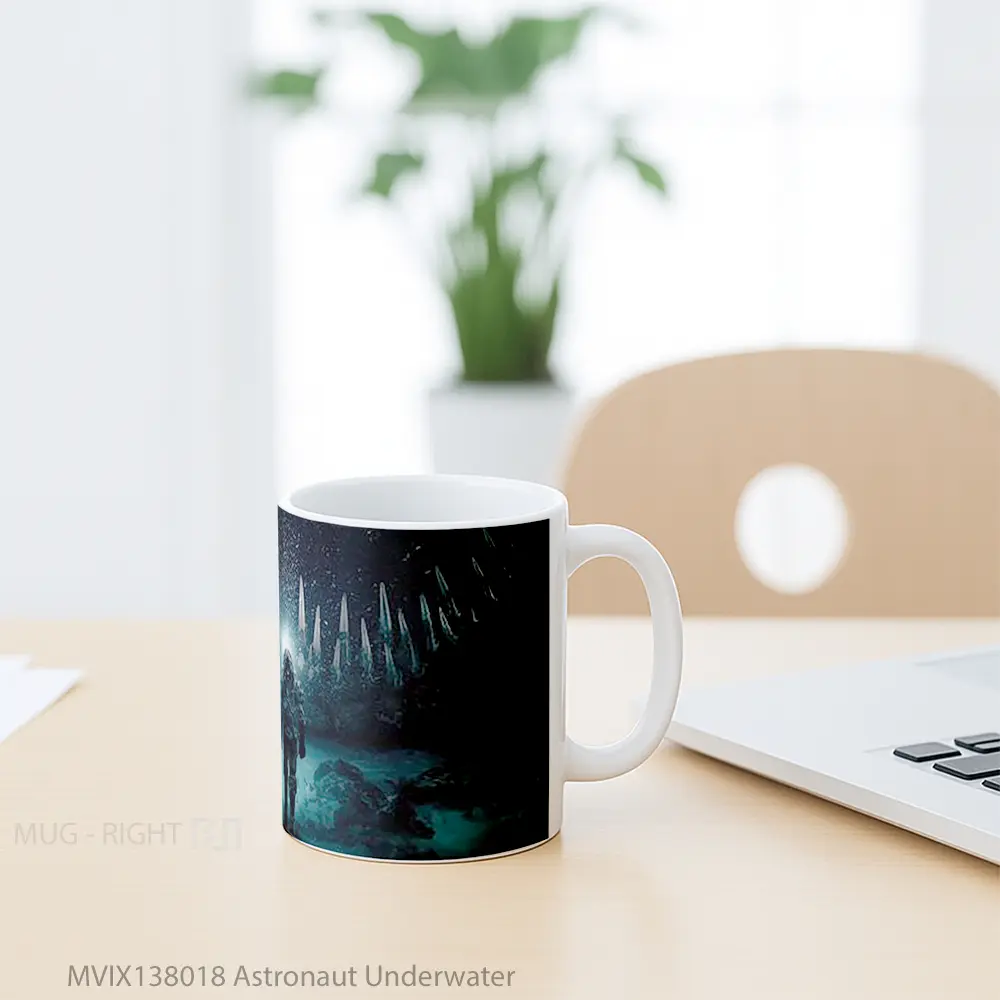 Mug Astronaut Underwater Gelas Astronomi - All-side / Desain