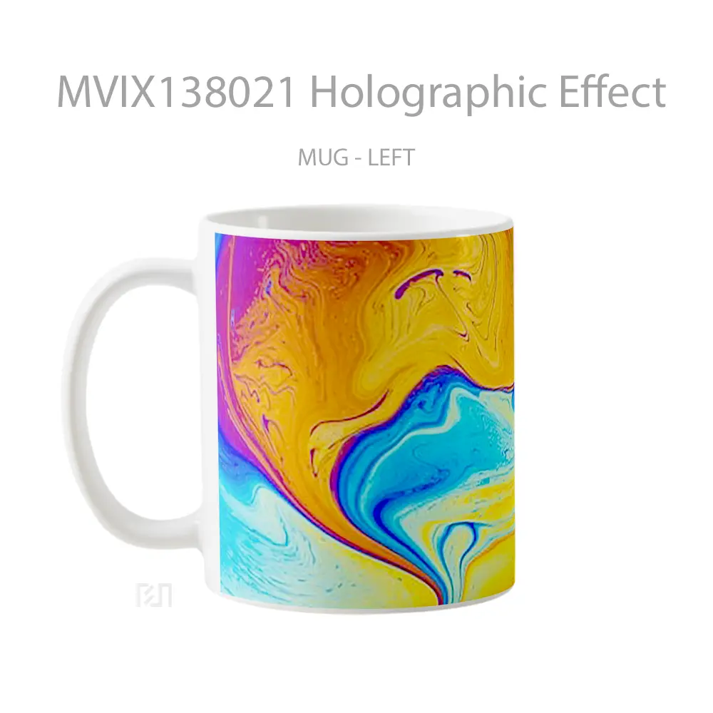 Mug Holographic Effect Gelas Keramik Unik - All-side / Desain