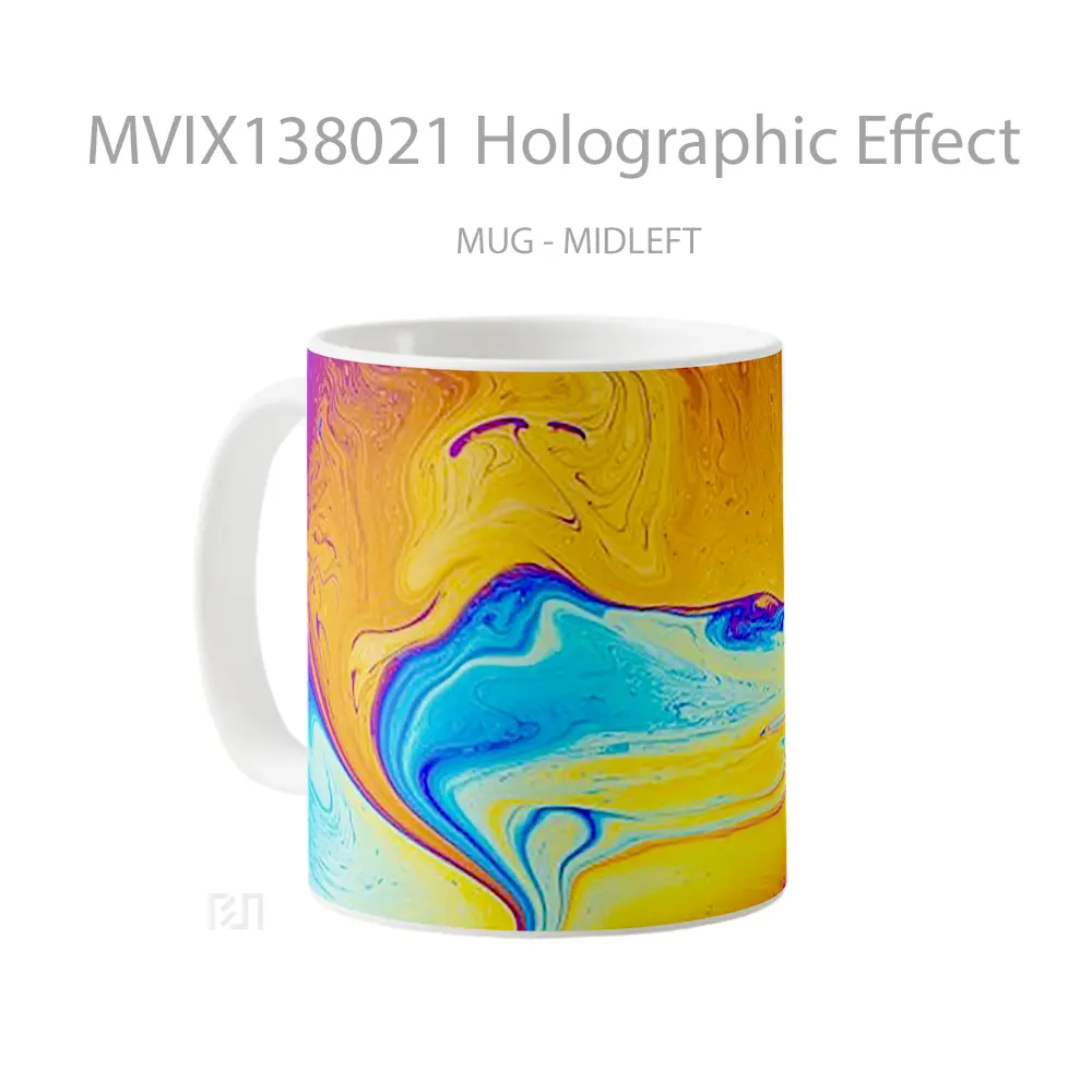 Mug Holographic Effect Gelas Keramik Unik - All-side / Desain
