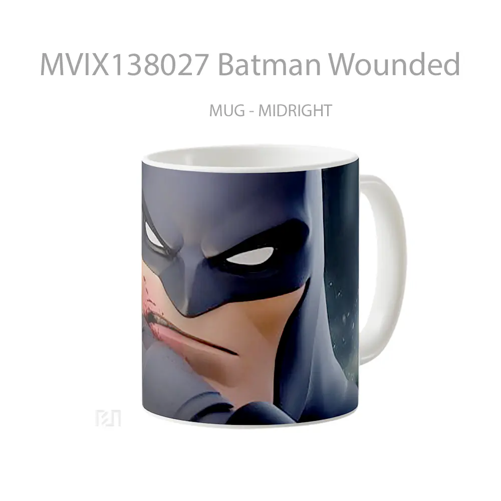 Mug Batman Wounded Gelas Superhero - All-side / Desain