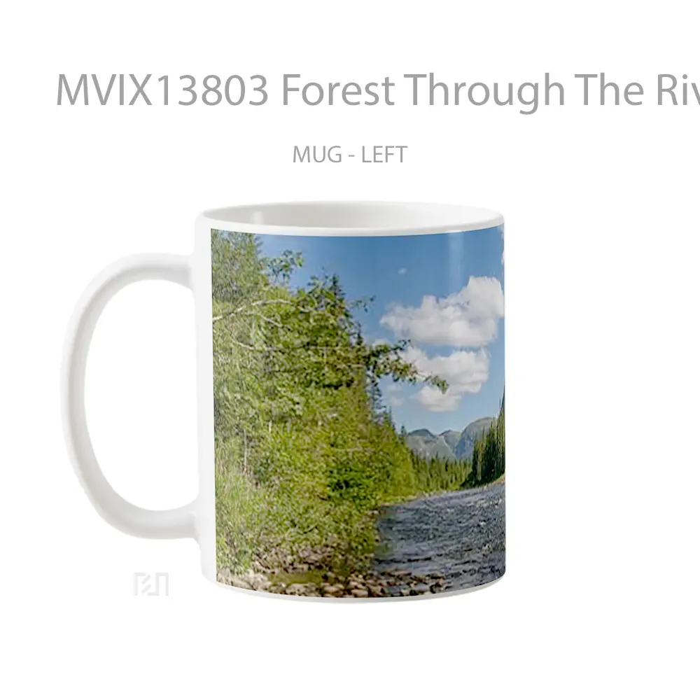 Mug Forest Through The River Gelas Pemandangan Alam - All-side / Desain