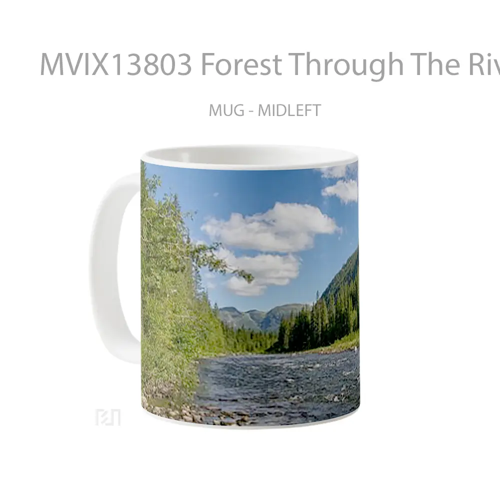 Mug Forest Through The River Gelas Pemandangan Alam - All-side / Desain