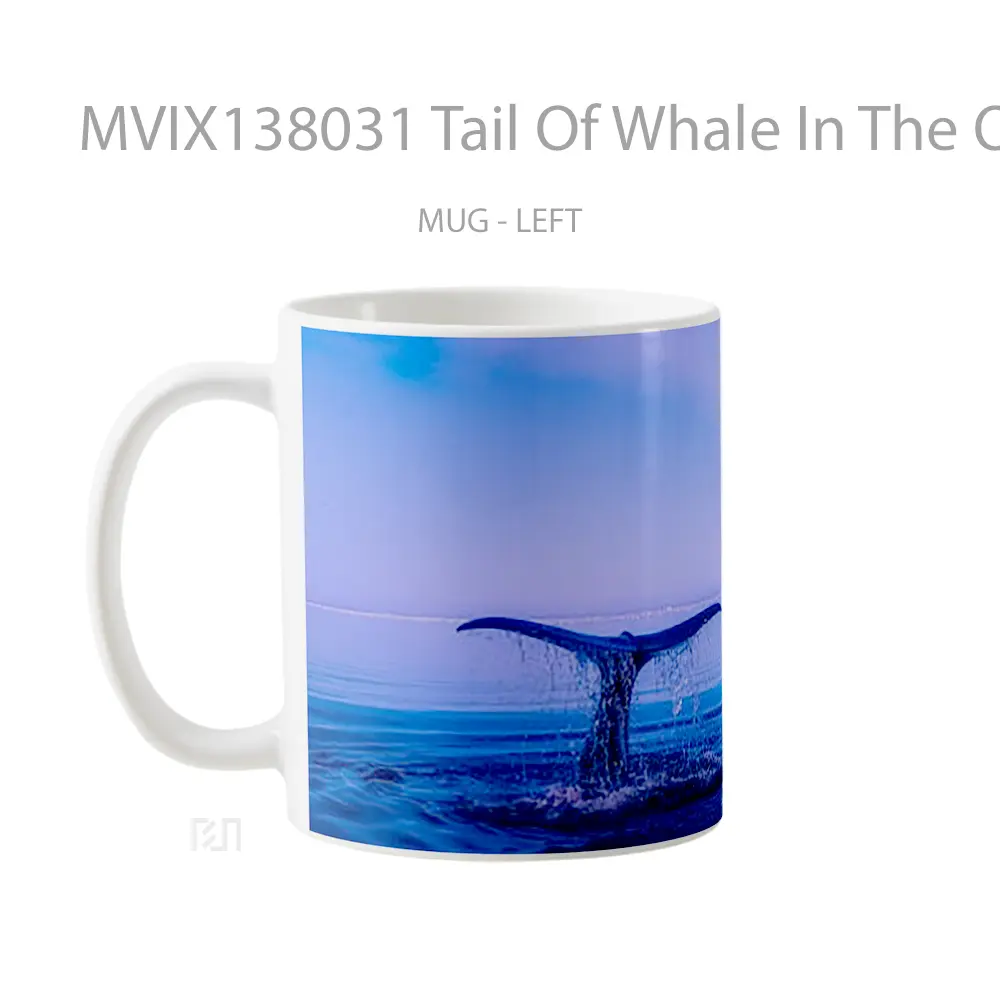 Mug Tail Of Whale In The Ocean Gelas Hewan Lucu - All-side / Desain