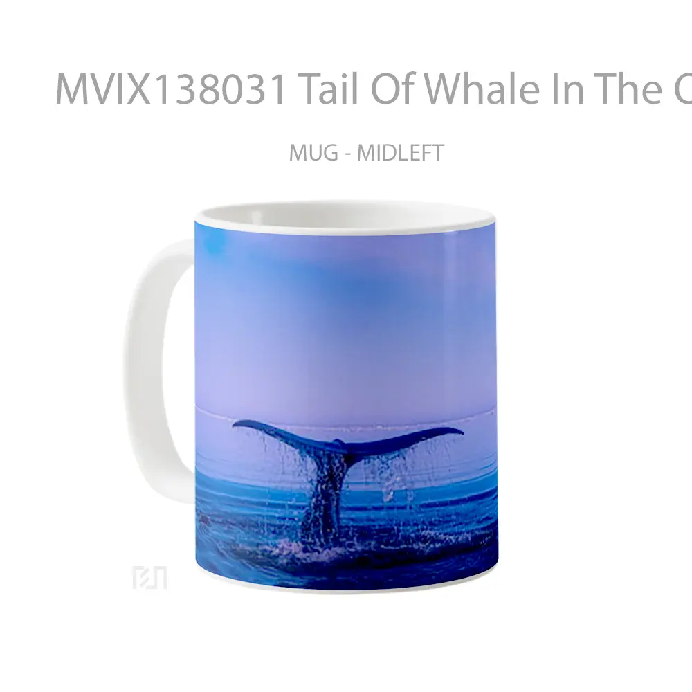 Mug Tail Of Whale In The Ocean Gelas Hewan Lucu - All-side / Desain