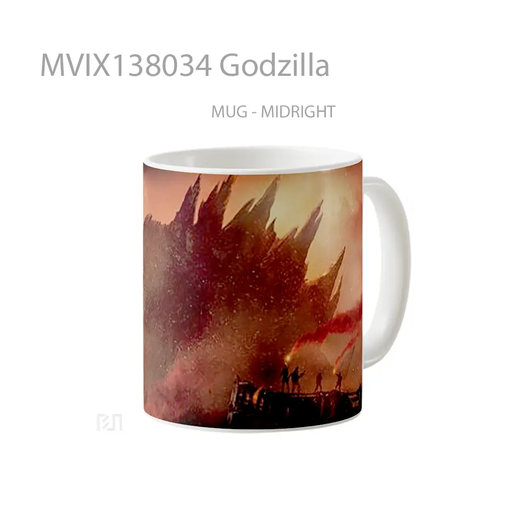 Mug Godzilla Gelas Keramik Unik - All-side / Desain