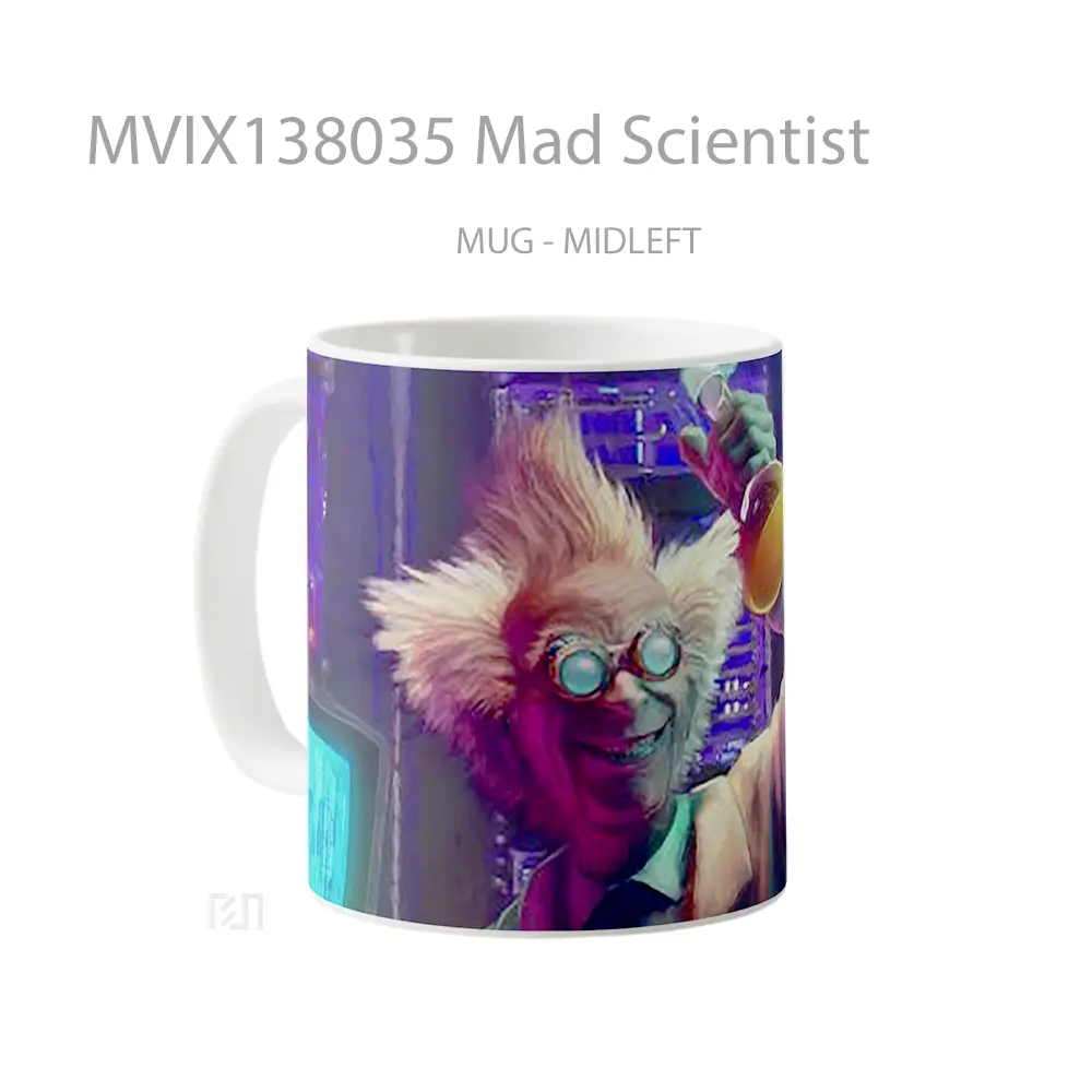 Mug Mad Scientist Gelas Keramik Unik - All-side / Desain