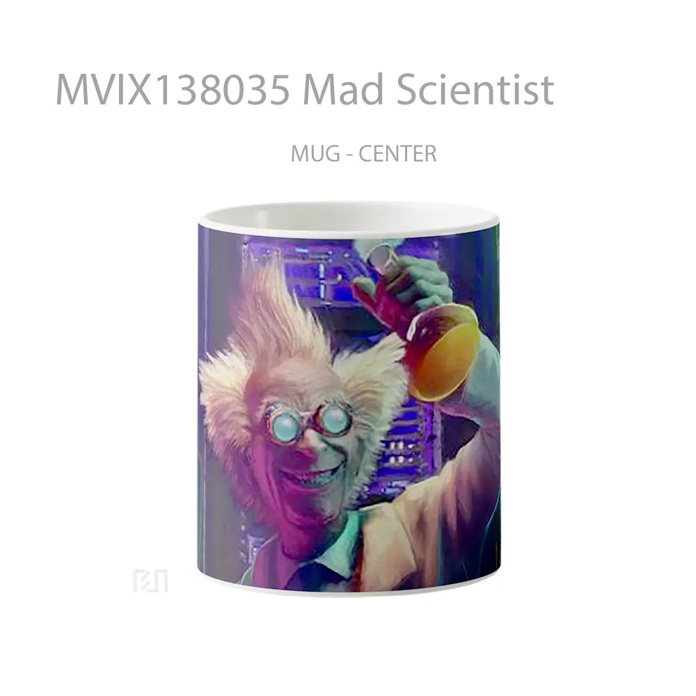 Mug Mad Scientist Gelas Keramik Unik