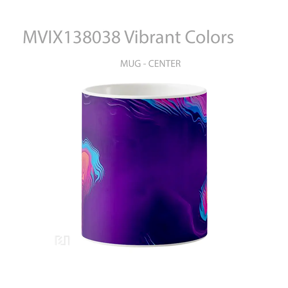 Mug Vibrant Colors Gelas Keramik Unik