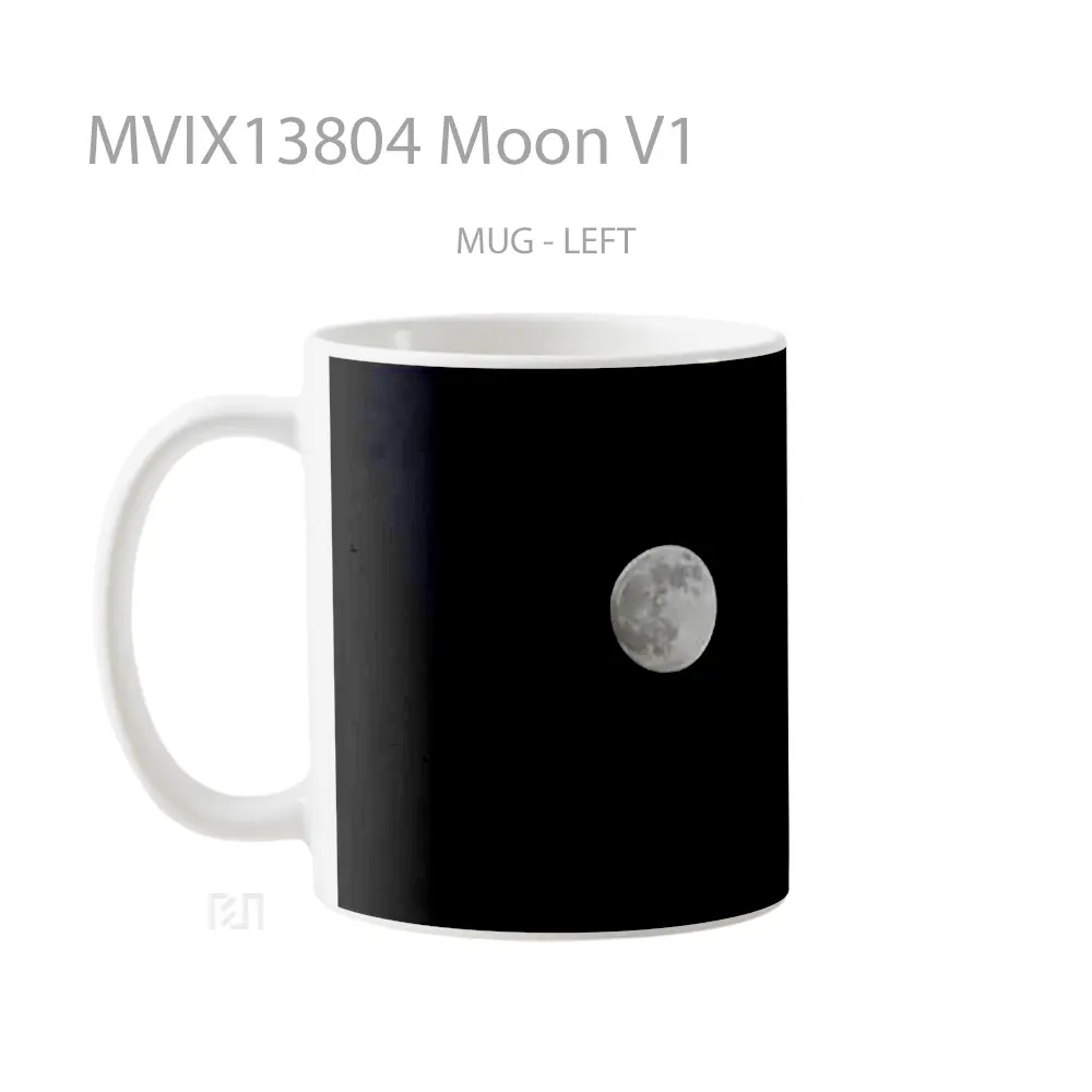 Mug Moon V1 Gelas Astronomi - All-side / Desain