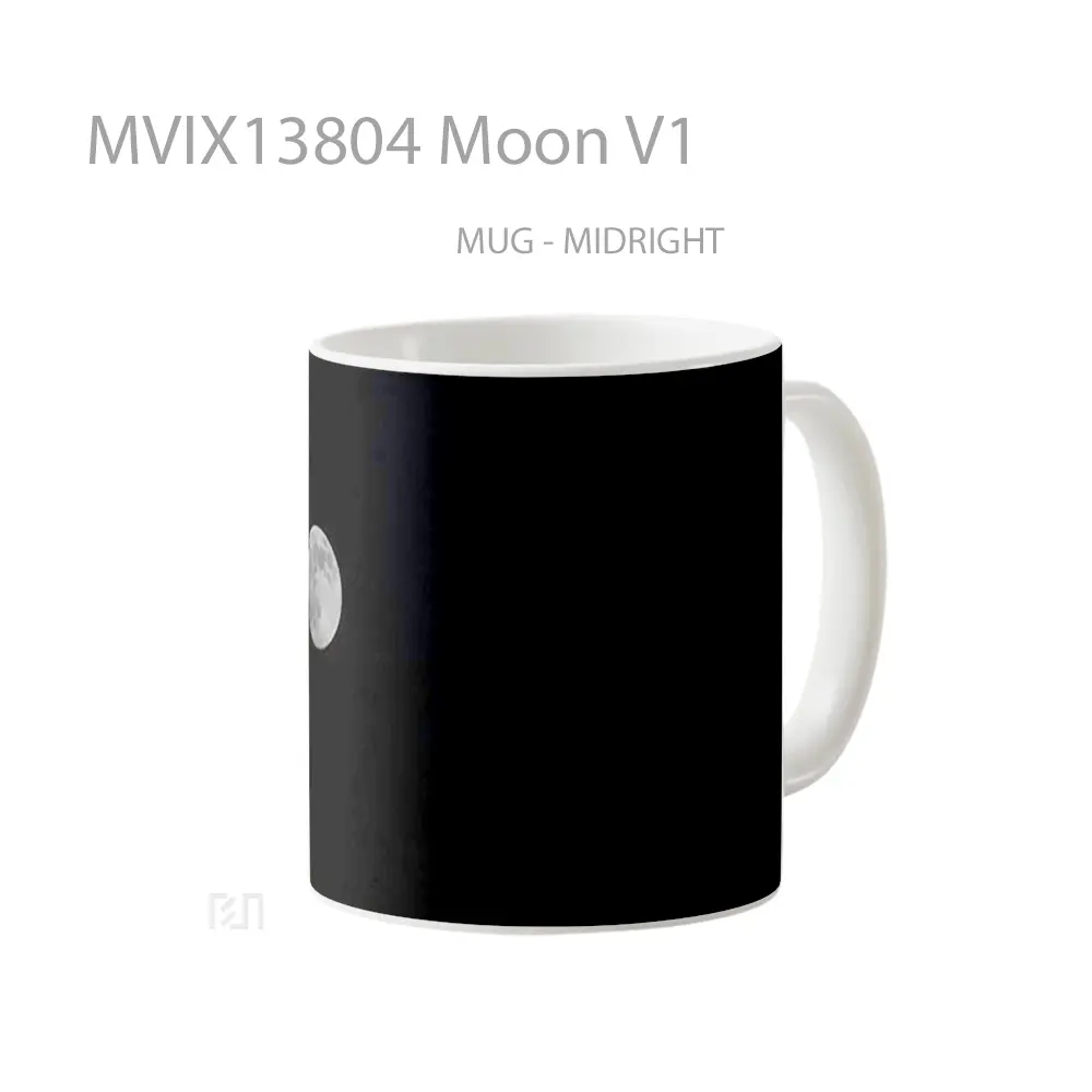 Mug Moon V1 Gelas Astronomi - All-side / Desain